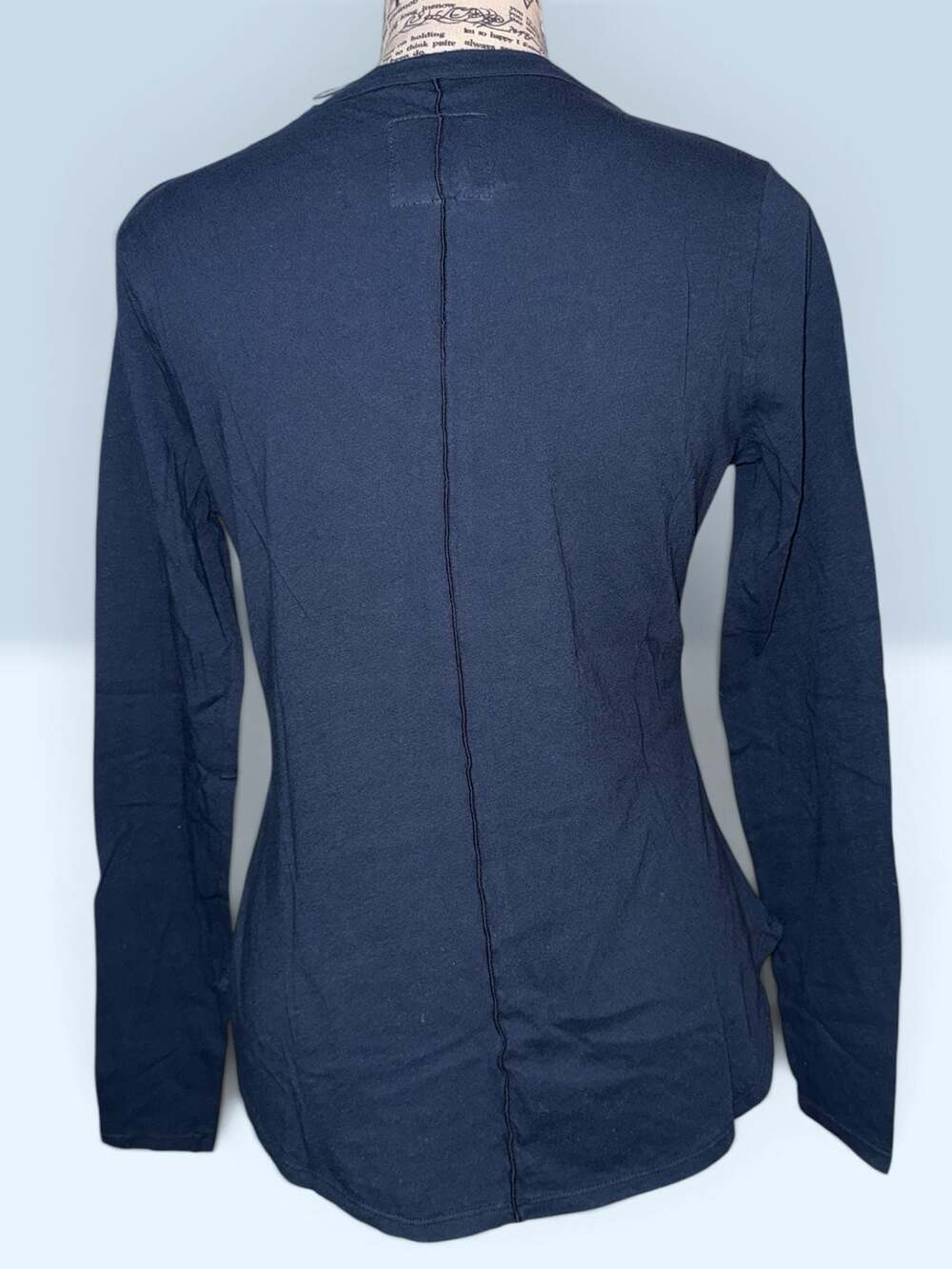 Chaser Canopy Navy Long Sleeve Crew Neck Tee Women’s XS NWT - Picture 2 of 5